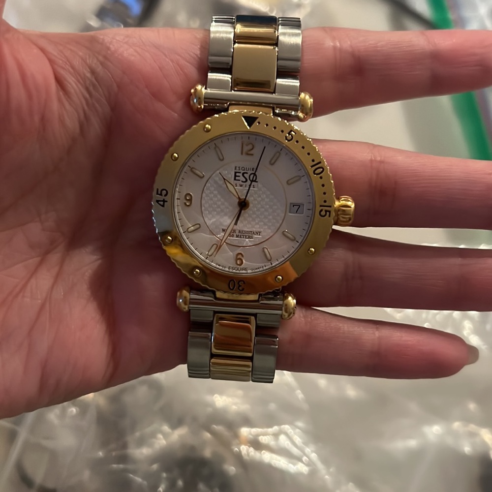 ESQ two tone watch